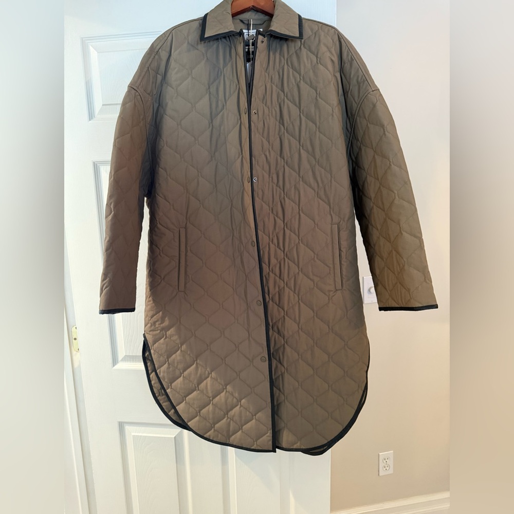 TOTEME Quilted Cocoon Coat — Organic Cotton (NWT)